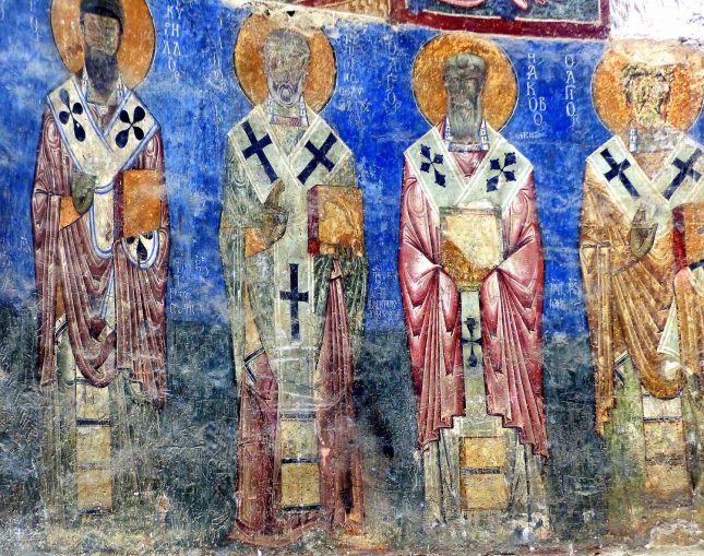21a. Gigantische byzantinische Freskenkunst in der Muttergotteskirche von Achthala.