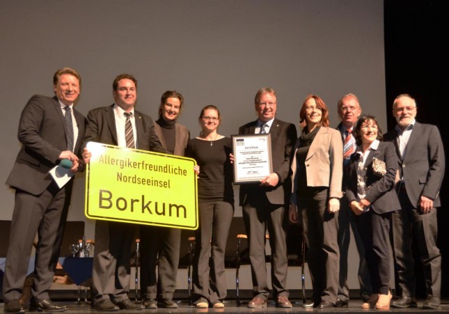 Borkum: Verleihung des ECARF-Zertifikates zur ersten allergikerf