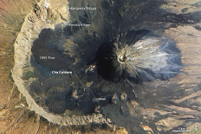 Vulkan Fogo auf den kapverdischen Inseln 2009