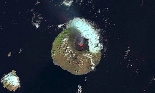 Ausbruch des Vulkan Fogo auf den kapverdischen Inseln